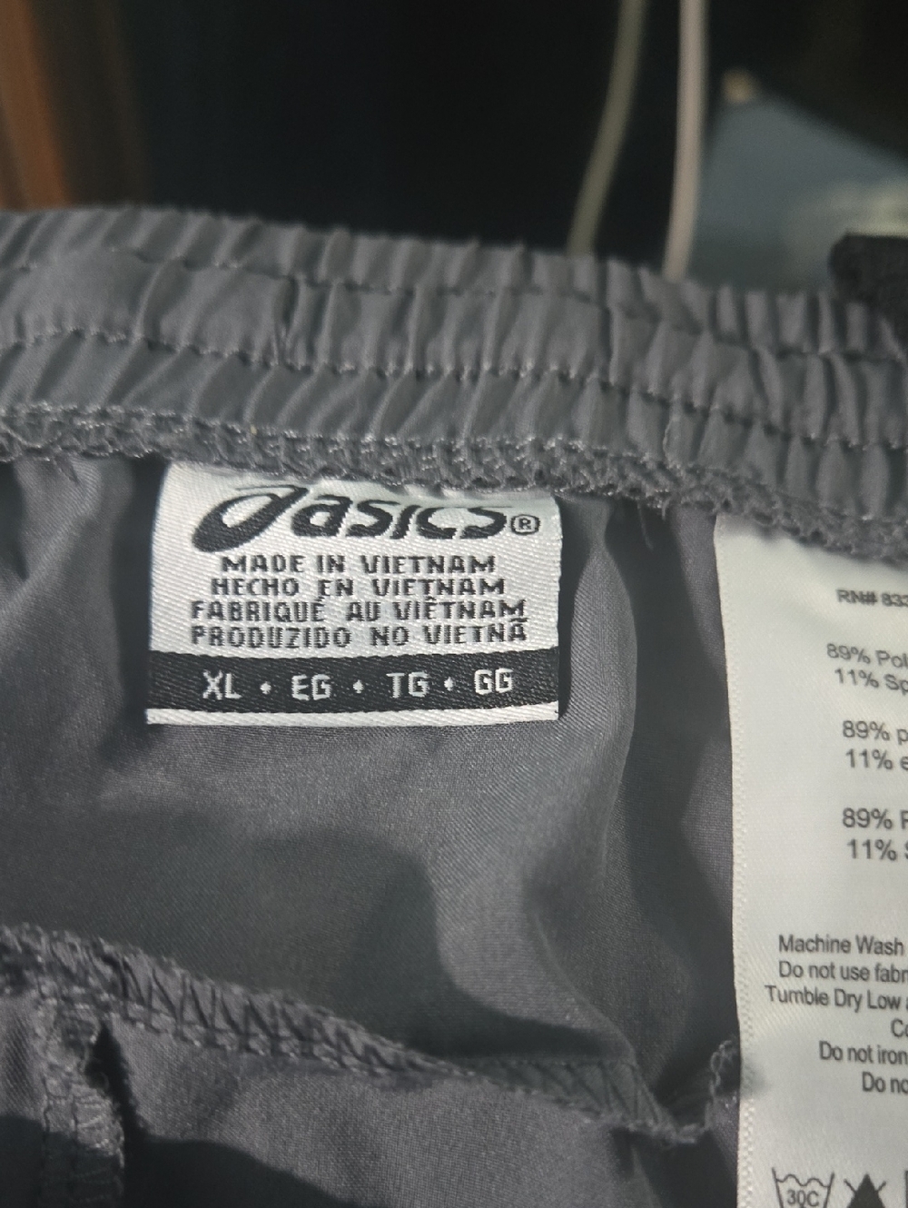 ASICS Charcoal Gray Athletic Shorts